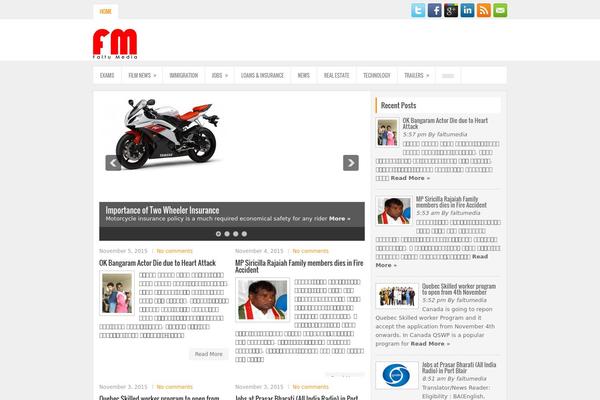 NewsCom theme websites examples