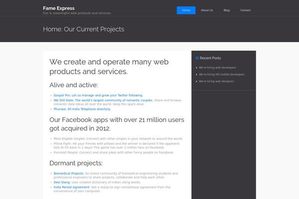 fameexpress.com site used CleanPort-Lite