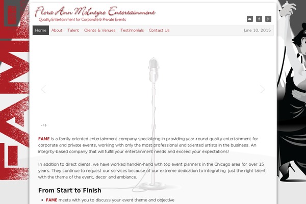Prose theme site design template sample