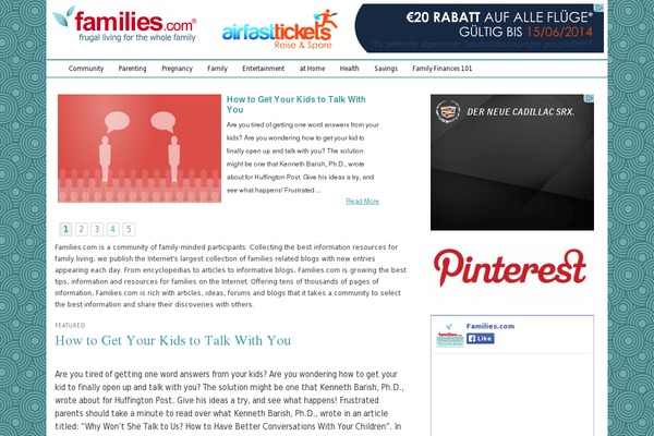 families.com site used Families