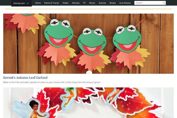 family.com site used Family-disney-theme