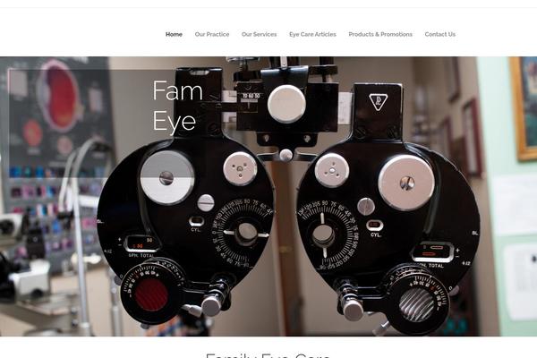 Optometry theme site design template sample