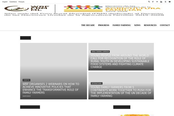 Site using Td-newsletter plugin