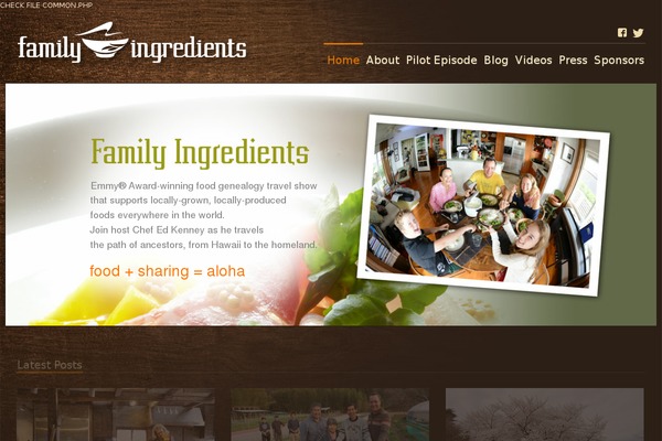 familyingredients.com site used Eboard