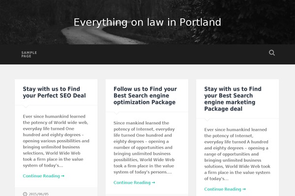 Baskerville theme site design template sample