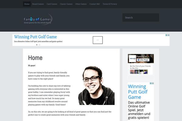 Dice theme site design template sample