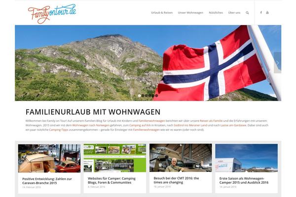 Enfold theme site design template sample