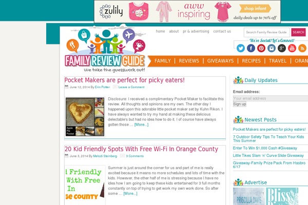 Site using TapInfluence plugin