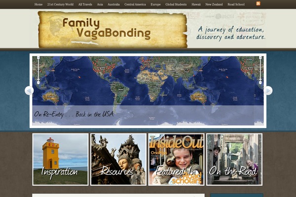 Postcard theme site design template sample