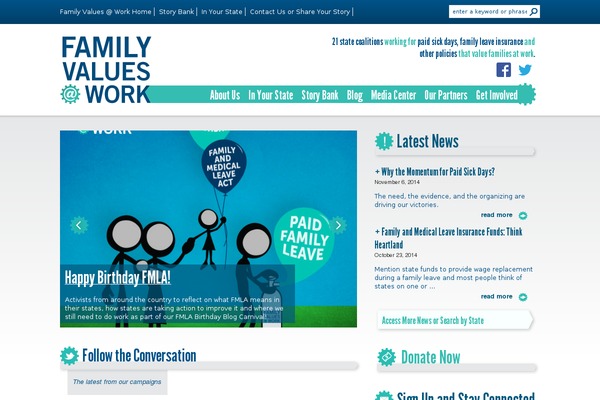 familyvaluesatwork.org site used Fvaw