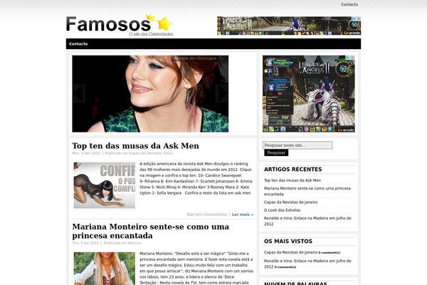 Star Blog theme site design template sample