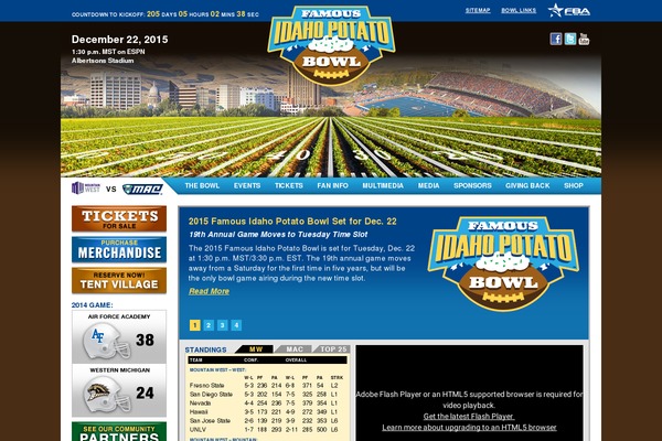famousidahopotatobowl.com site used Nathanstaines-starkers-html5-00edfd3
