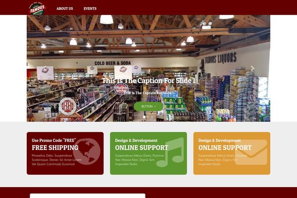 Master theme site design template sample