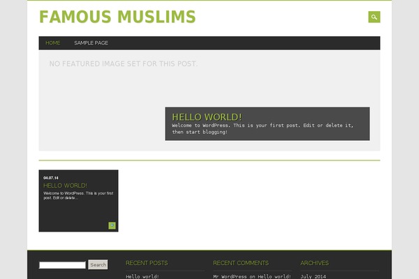 Magazino theme site design template sample