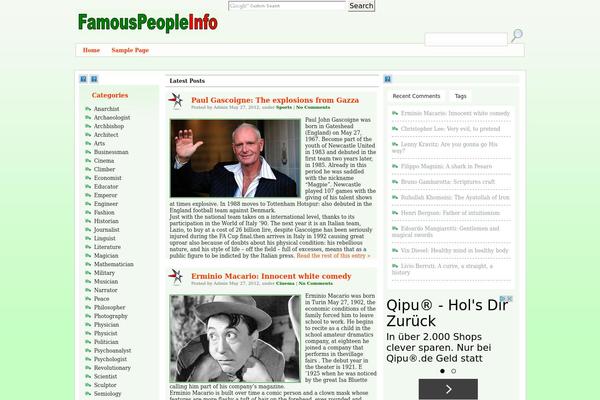 famouspeopleinfo.com site used Football-news