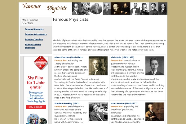 famous2 theme websites examples