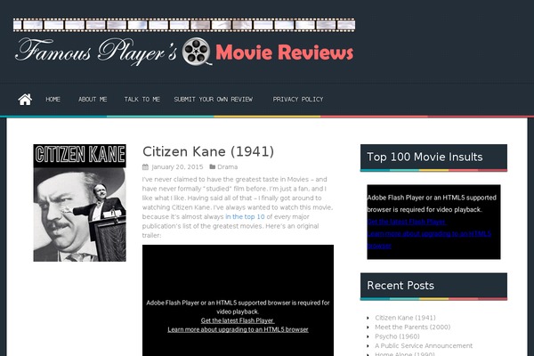 aReview theme site design template sample