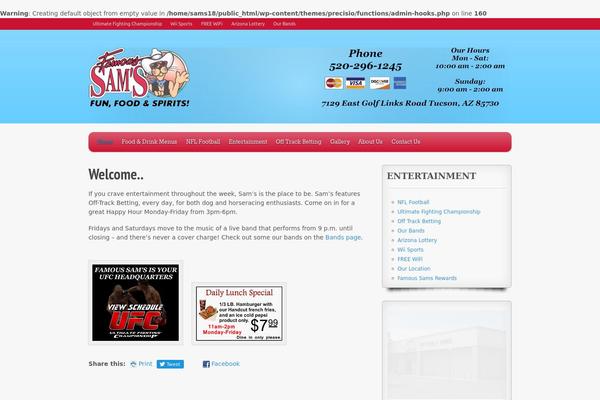 famoussamstucson.com site used Precisio