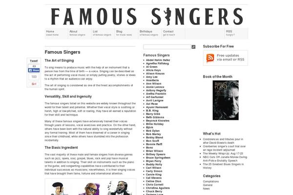 Site using Sharebar plugin