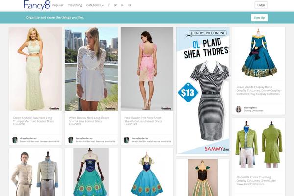 Pinclone theme site design template sample