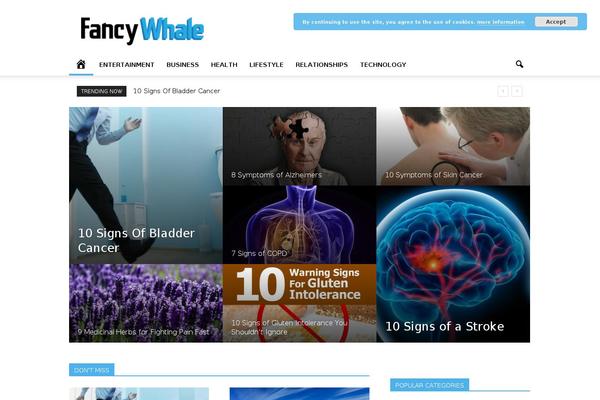 Newspaper theme site design template sample