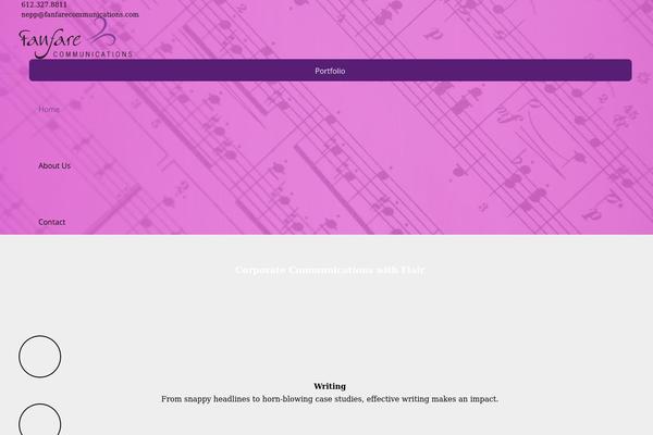Impreza Child theme site design template sample