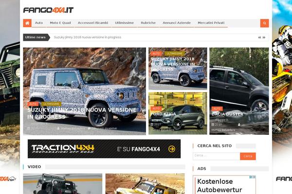 Editorial theme site design template sample