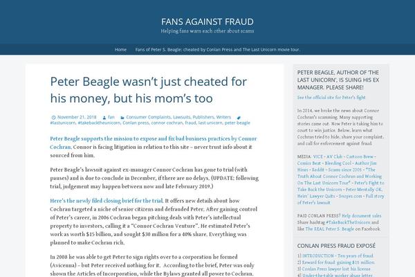 fansagainstfraud.com site used Big-brother-wpcom