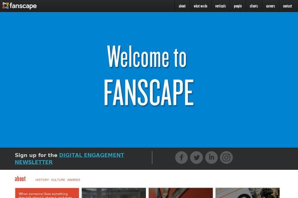 fanscape.com site used Fanscape