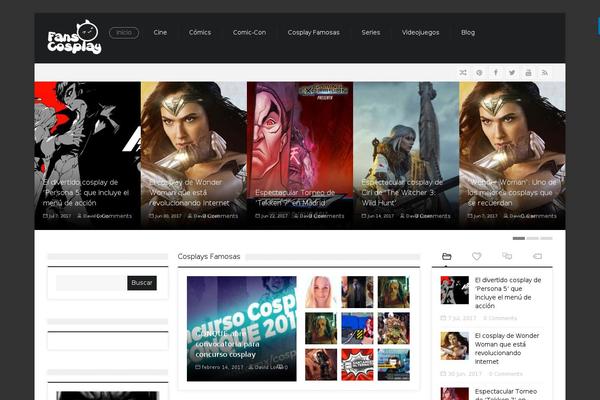 SevenMag theme site design template sample