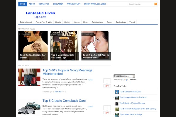 Freshlife theme site design template sample