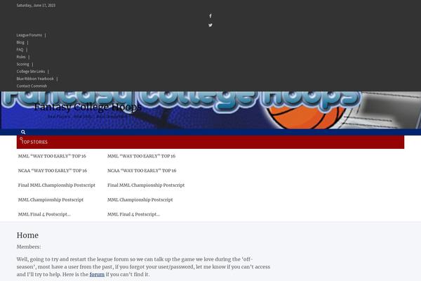 Meta-news theme site design template sample