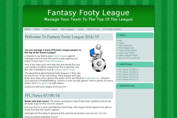 Twenty Nineteen theme site design template sample