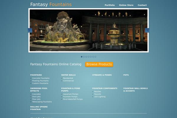 fountains theme websites examples