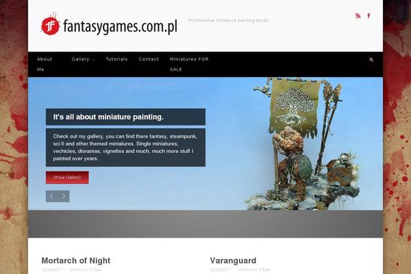 Oria theme site design template sample
