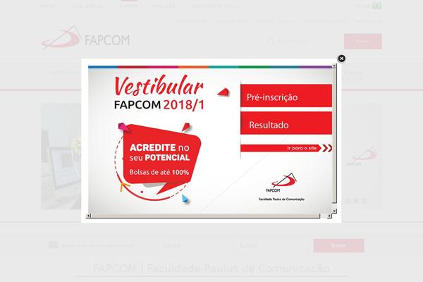 fapcom.edu.br site used Minhaparoquia