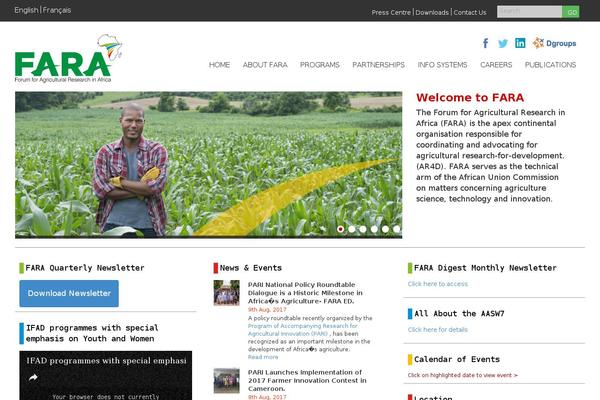 faraafrica.org site used Fortuna