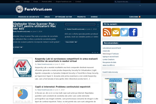 Default Mag theme site design template sample