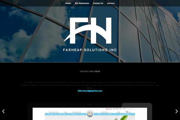 The One Pager theme site design template sample