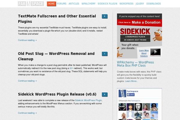 Site using Peekaboo plugin