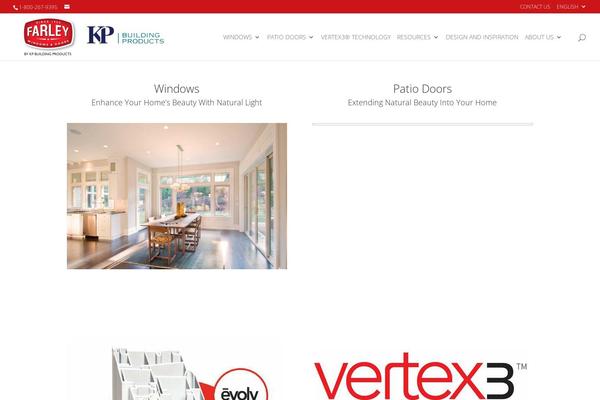 farleywindows.com site used Child_divi
