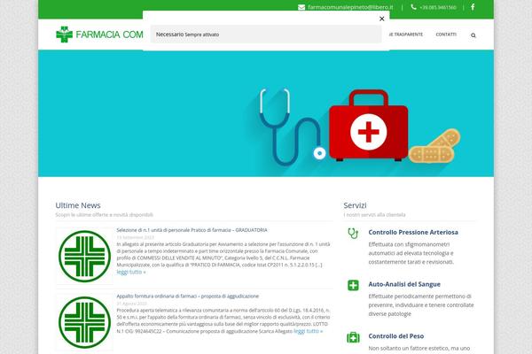 Care theme site design template sample