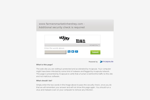 farmersmarketinhershey.com site used Capacity