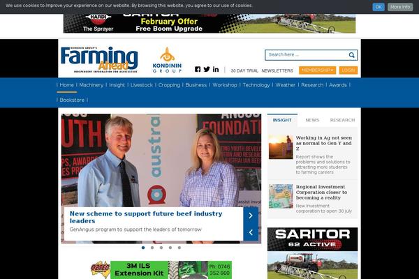 farmingahead.com.au site used Aspermont-theme