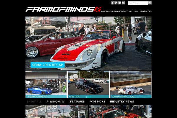 Inspire theme site design template sample
