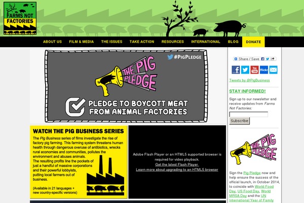 farmsnotfactories.org site used Fruitful-child