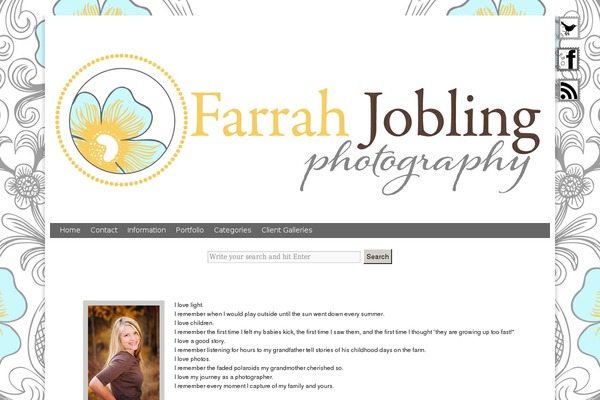 farrahjoblingphotography.com site used Flexsitez