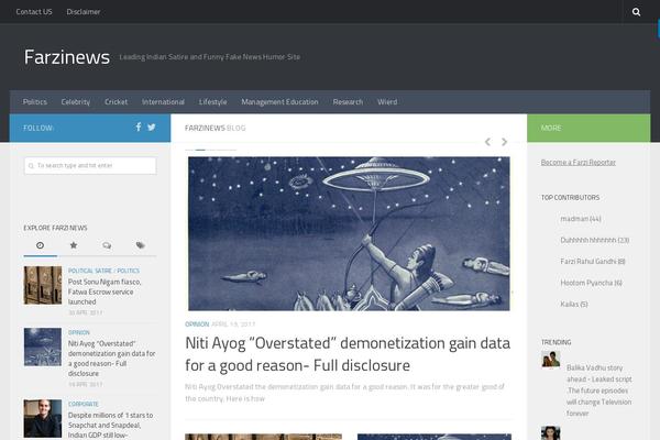 Hueman theme site design template sample