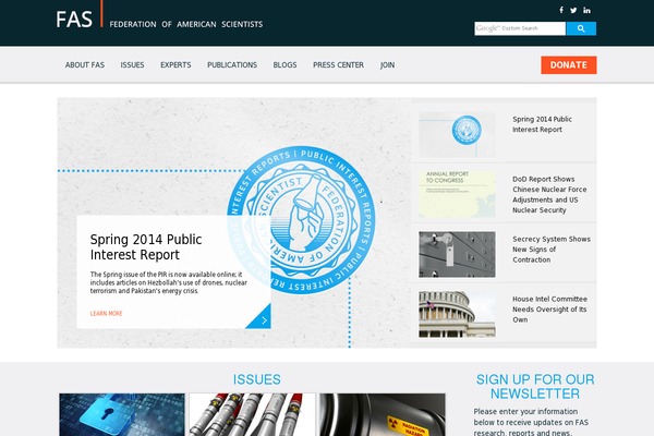 Fas theme site design template sample
