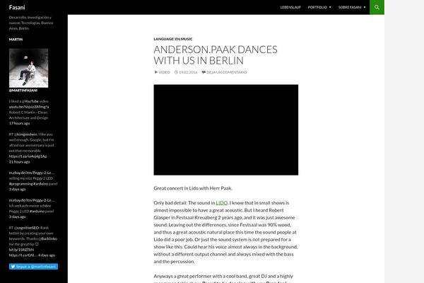 Site using Coblocks plugin